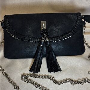 Unique Shoulder Bag w/Tassles and Chains